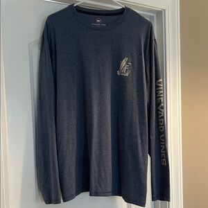 Vineyard Vines Men's Navy Long Sleeve Tee